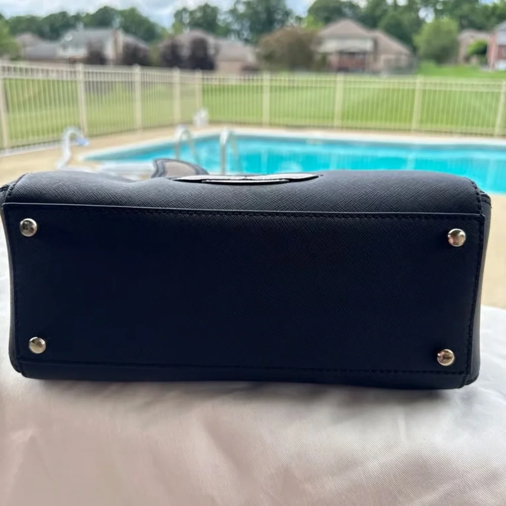 Kate Spade Black and White Dog Satchel - Picture 6 of 8